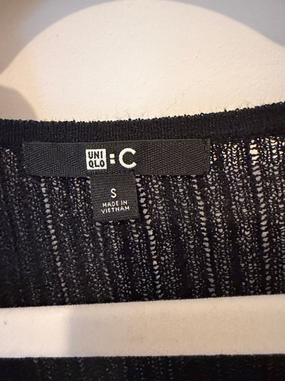 Black Ribbed Button-Up Cardigan Size Small - Picture 2 of 4